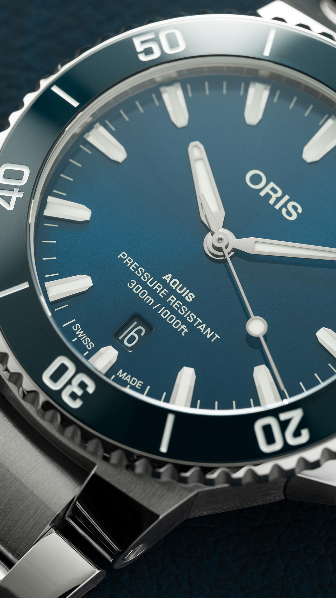 ORIS  Мужские швейцарские часы с автоматическим механизмом, стальной браслет, 41,5 мм